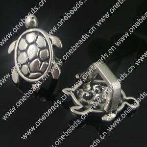 Slider, Zinc Alloy Bracelet Findinds, 23x17mm, Hole size:10x7mm, Sold by KG