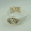 Fashion Bracelet, Leather cord & CCB Beads, Length: about 8.1-inch, Sold by Dozen
