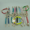 Fashion Bracelet, Leather cord & CCB Beads, Length: about 8.1-inch, Sold by Dozen
