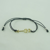 Fashion Bracelet, Cotton cord & zinc alloy findings, Length:adjustable, Sold by Dozen
