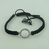 Fashion Bracelet, Cotton cord & zinc alloy findings, Length:adjustable, Sold by Dozen