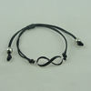 Fashion Bracelet, Cotton cord & zinc alloy findings, Length:adjustable, Sold by Dozen
