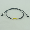 Fashion Bracelet, Cotton cord & zinc alloy findings, Length:adjustable, Sold by Dozen