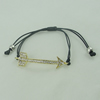 Fashion Bracelet, Cotton cord & zinc alloy findings, Length:adjustable, Sold by Dozen

