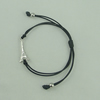 Fashion Bracelet, Cotton cord & zinc alloy findings, Length:adjustable, Sold by Dozen
