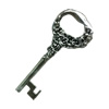 Pendant. Fashion Zinc Alloy jewelry findings. Key 60x20mm. Sold by Bag
