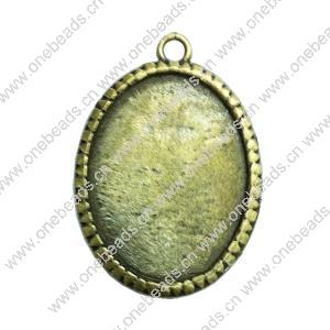 Zinc Alloy Cabochon Settings. Fashion Jewelry Findings. 53x45mm. Inner dia:30x40mm Sold by PC