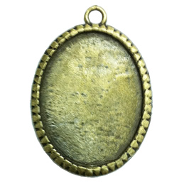 Zinc Alloy Cabochon Settings. Fashion Jewelry Findings. 53x45mm. Inner dia:30x40mm Sold by PC
