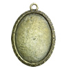 Zinc Alloy Cabochon Settings. Fashion Jewelry Findings. 53x45mm. Inner dia:30x39.8mm Sold by PC
