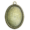 Zinc Alloy Cabochon Settings. Fashion Jewelry Findings. 53x45mm. Inner dia:30x39.8mm Sold by PC