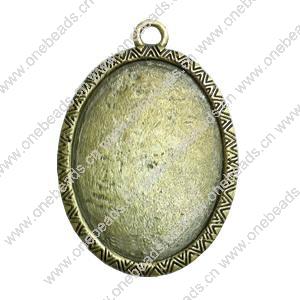 Zinc Alloy Cabochon Settings. Fashion Jewelry Findings. 53x45mm. Inner dia:30x39.8mm Sold by PC