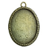 Zinc Alloy Cabochon Settings. Fashion Jewelry Findings. 53x45mm. Inner dia:30x39.6mm Sold by PC