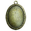 Zinc Alloy Cabochon Settings. Fashion Jewelry Findings. 55x45mm. Inner dia:28.7x39.8mm Sold by PC
