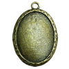 Zinc Alloy Cabochon Settings. Fashion Jewelry Findings. 55x45mm. Inner dia:28.7x39.8mm Sold by PC