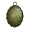 Zinc Alloy Cabochon Settings. Fashion Jewelry Findings. 53x45mm. Inner dia:30x39.8mm Sold by PC