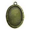 Zinc Alloy Cabochon Settings. Fashion Jewelry Findings. 33x40mm. Inner dia:22.2x30.1mm Sold by PC
