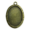 Zinc Alloy Cabochon Settings. Fashion Jewelry Findings. 33x40mm. Inner dia:22.2x30.1mm Sold by PC