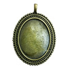 Zinc Alloy Cabochon Settings. Fashion Jewelry Findings. 60x43mm. Inner dia:29.5x30mm Sold by PC