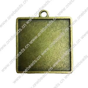 Zinc Alloy Cabochon Settings. Fashion Jewelry Findings. 38x38mm. Inner dia:35mm Sold by PC