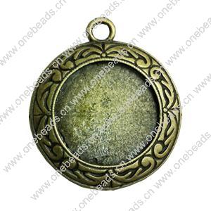 Zinc Alloy Cabochon Settings. Fashion Jewelry Findings. 38x36.5mm. Inner dia:26.5mm Sold by PC