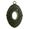 Zinc Alloy Cabochon Settings. Fashion Jewelry Findings. 38x25mm. Inner dia:12x16mm Sold by PC