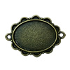Zinc Alloy Cabochon Settings. Fashion Jewelry Findings. 35x28mm. Inner dia:18x24.5mmSold by PC