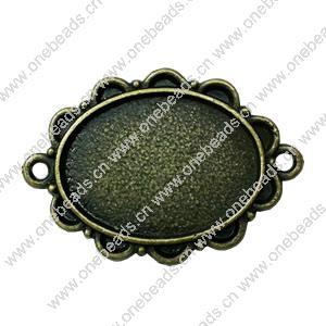 Zinc Alloy Cabochon Settings. Fashion Jewelry Findings. 35x28mm. Inner dia:18x24.5mmSold by PC