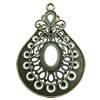 Zinc Alloy Cabochon Settings. Fashion Jewelry Findings. 85x59mm. Inner dia:18.5x25.6mm Sold by PC