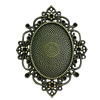 Zinc Alloy Cabochon Settings. Fashion Jewelry Findings. 55x52mm. Inner dia:30x40mm Sold by PC
