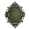 Zinc Alloy Cabochon Settings. Fashion Jewelry Findings. 55x52mm. Inner dia:30x40mm Sold by PC