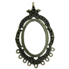 Zinc Alloy Cabochon Settings. Fashion Jewelry Findings. 64x50mm. Inner dia:31x45mm Sold by PC
