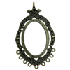 Zinc Alloy Cabochon Settings. Fashion Jewelry Findings. 64x50mm. Inner dia:31x45mm Sold by PC