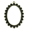 Pendant. Fashion Zinc Alloy jewelry findings.  57x42mm. Sold by PC
