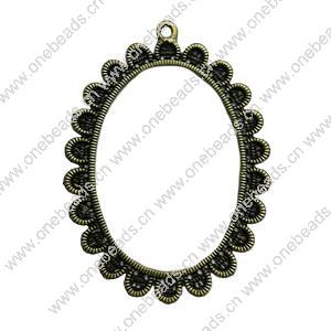 Pendant. Fashion Zinc Alloy jewelry findings.  57x42mm. Sold by PC