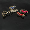 Zinc Alloy Enamel Finger Rings with crystal, Sold by Box
