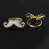 Zinc Alloy Enamel Finger Rings with crystal, Sold by pc
