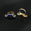 Zinc Alloy Enamel Finger Rings with crystal, Sold by pc