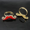 Zinc Alloy Enamel Finger Rings with crystal, Sold by pc