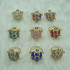 Zinc Alloy Finger Rings with crystal, Sold by Box
