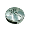 Slider, Zinc Alloy Bracelet Findinds, 18mm, Hole size:13x2mm, Sold by KG
