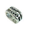 Slider, Zinc Alloy Bracelet Findinds, 13x6mm, Hole size:10x6mm, Sold by Bag
