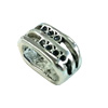 Slider, Zinc Alloy Bracelet Findinds, 13x6mm, Hole size:10x6mm, Sold by Bag