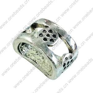 Slider, Zinc Alloy Bracelet Findinds, 13x8mm, Hole size:10x6mm, Sold by Bag