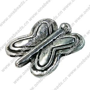 Slider, Zinc Alloy Bracelet Findinds, 22x20mm, Hole size:10x2.5mm, Sold by KG