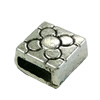 Slider, Zinc Alloy Bracelet Findinds, 8mm, Hole size:6x2mm, Sold by KG