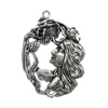 Pendant. Fashion Zinc Alloy Jewelry Findings. People 48x33mm. Sold by Bag
