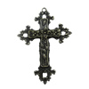 Pendant. Fashion Zinc Alloy Jewelry Findings. Cross 75x53mm. Sold by PC
