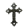 Pendant. Fashion Zinc Alloy Jewelry Findings. Cross 75x53mm. Sold by PC