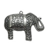 Pendant. Fashion Zinc Alloy Jewelry Findings. Animal 39x49mm. Sold by Bag
