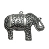 Pendant. Fashion Zinc Alloy Jewelry Findings. Animal 39x49mm. Sold by Bag